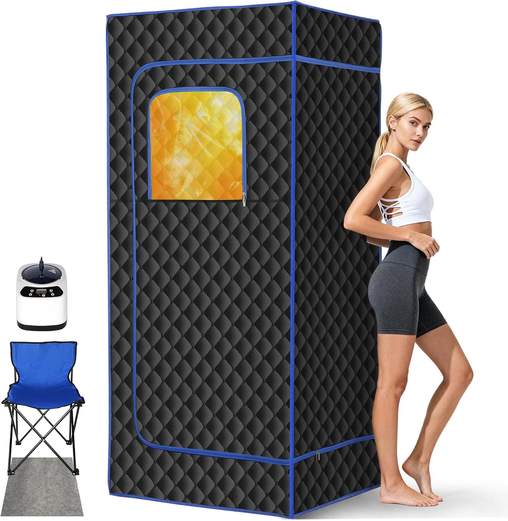 Portable Sauna - Sauna Steamer Machine for Home with 3L 1200W Steamer, 9 Levels