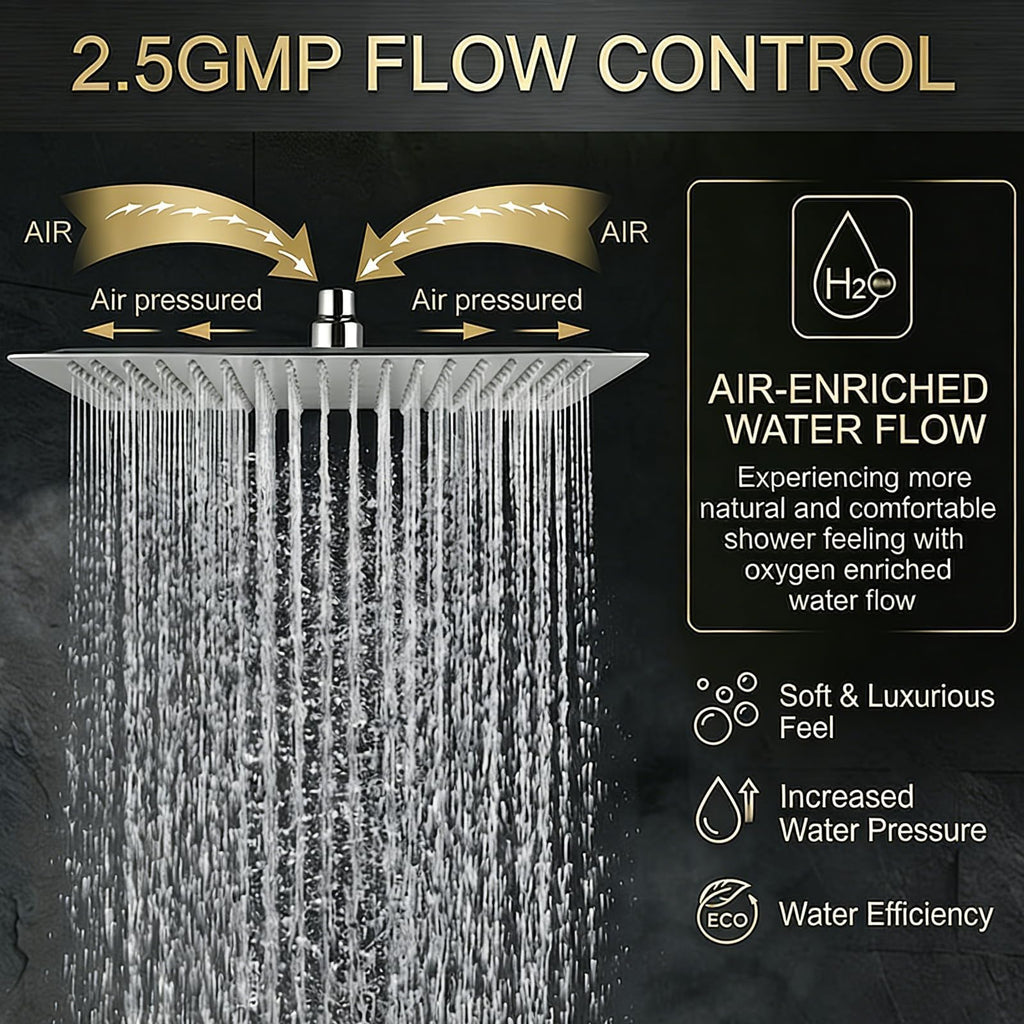 16 Inch Rain Shower Head,Rainfall Showerhead ,Brushed Nickel