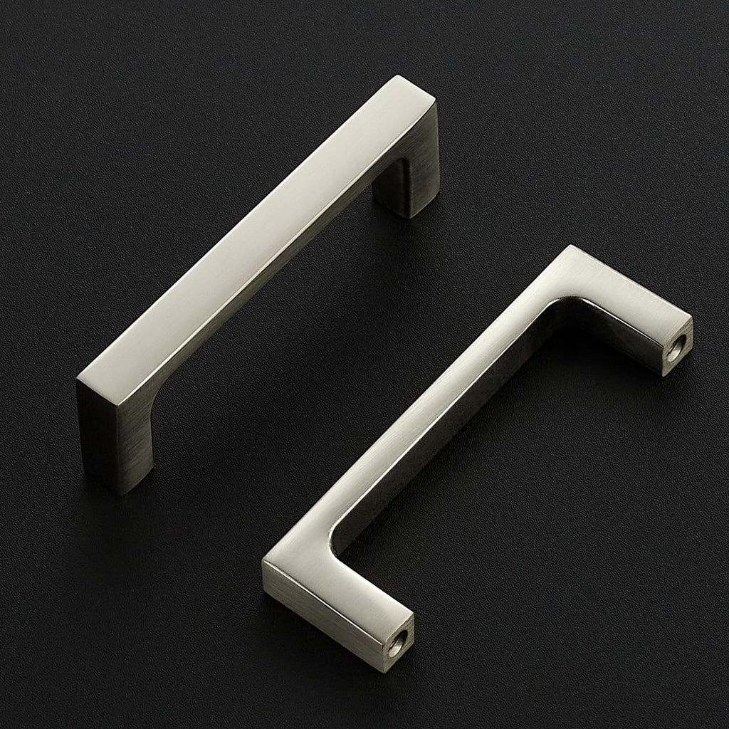 Brushed Nickel Kitchen Cabinet Solid Handles,3 Inch,5 Pack