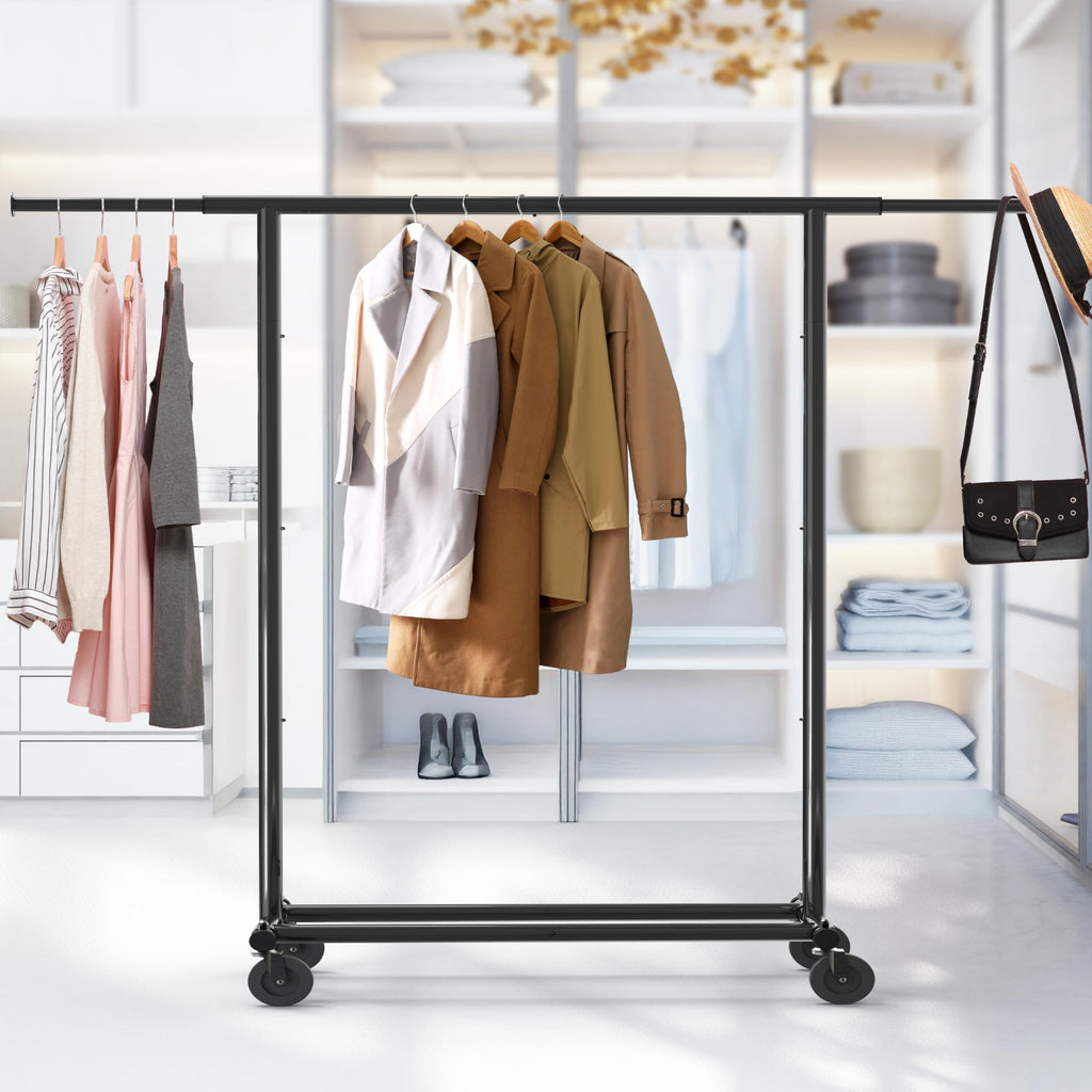 Heavy Duty Clothing Garment Rack, Black