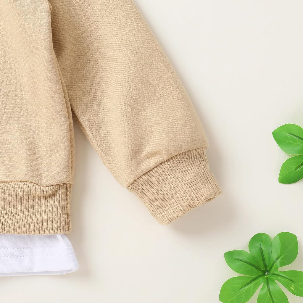Toddler Fall Outfits Baby Boy Sweatshirt Top Sweatpants Set