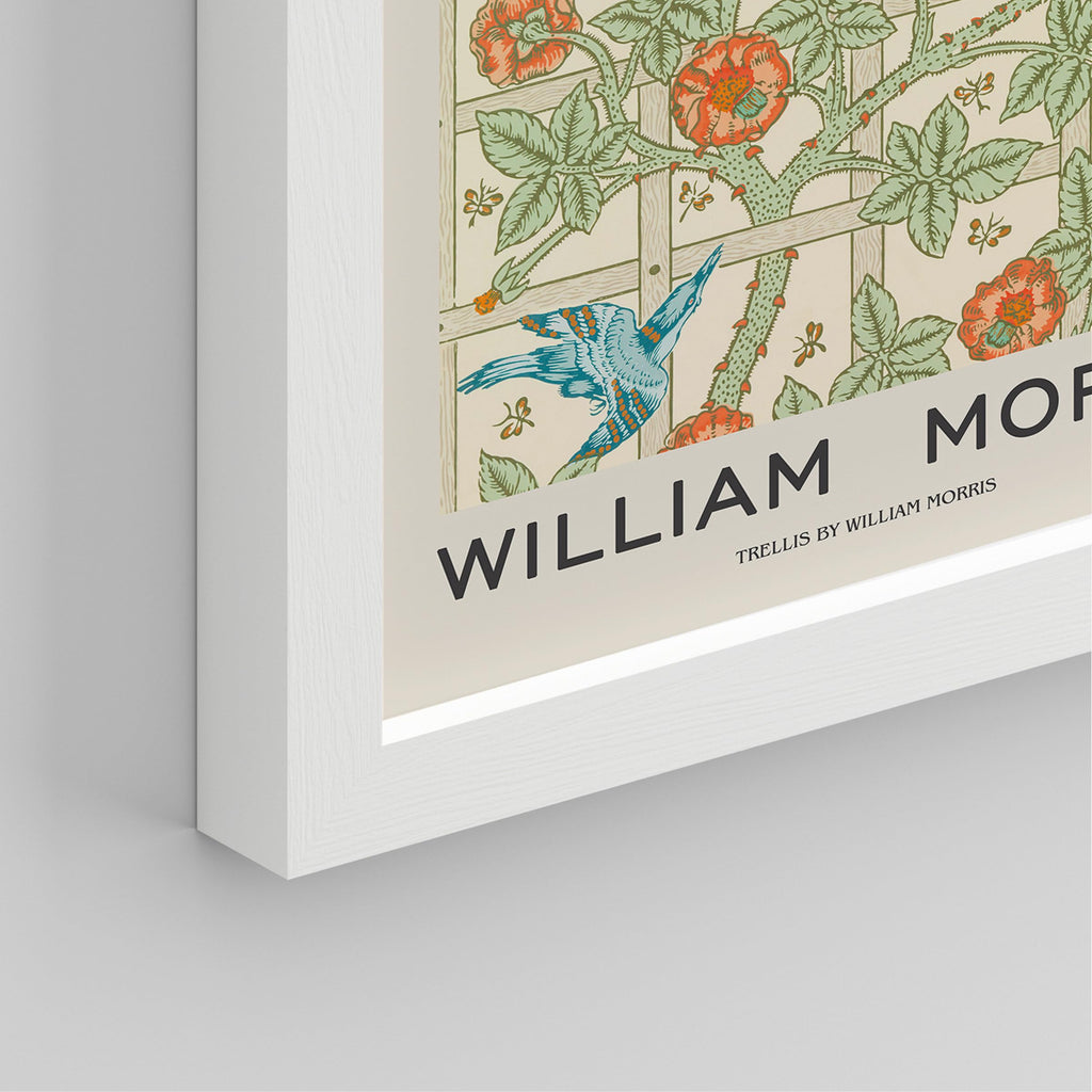 Framed Poster William Morris Abstract Floral Patterns Wilderness Nature Illustrations Fine Art Decorative