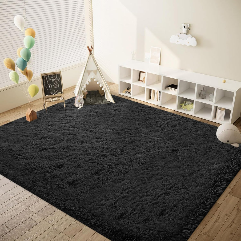 8x10 Area Rugs for Living Room: Fluffy Shag Soft Washable Rug Large Fuzzy Plush Indoor Carpet for Bedroom Nursery