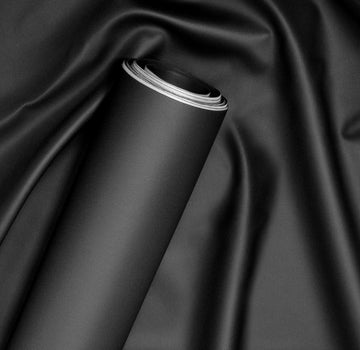 Bycast65 Black Mesh Pattern Faux Leather Fabric Roll (50ft x 54")