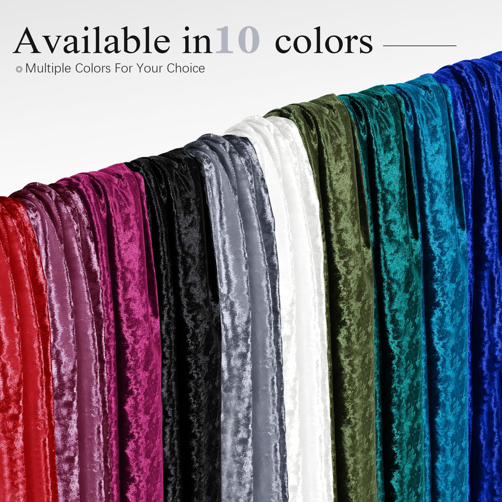 1 Yard 63" Wide Light Grey Stretch Crushed Velvet Fabric