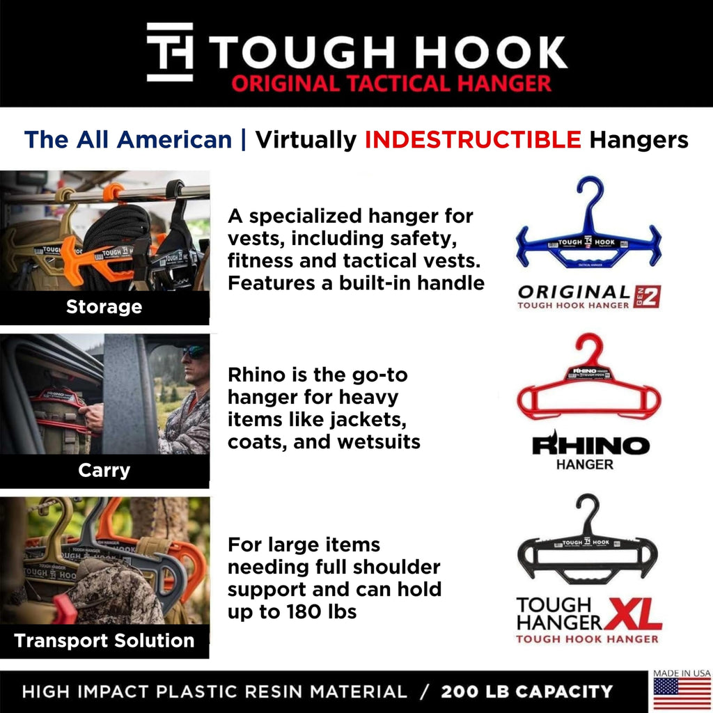 Rhino Heavy Duty Hangers: Weighted Vest & Body Armor, 1 Tan