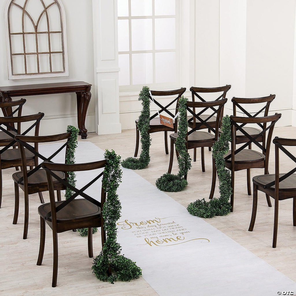 White Wedding Aisle Runner 100 Foot