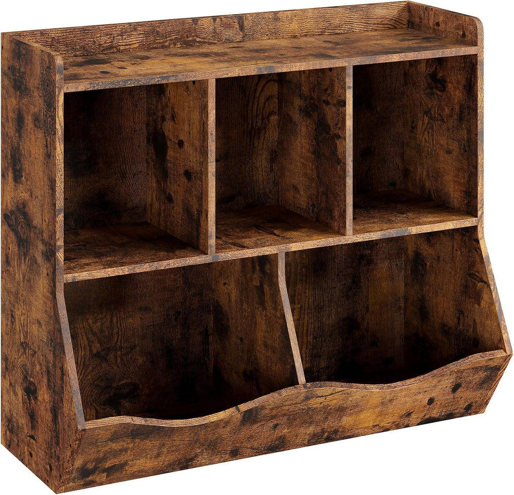 Toy Bookshelf and Bookcase, Multi Shelf with Cubby Organizer Cabinet for Storage Books and Toys