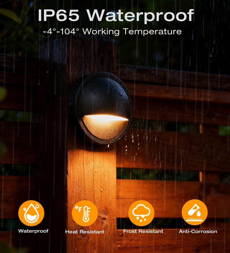 6 Pack] 3CCT Low Voltage LED Deck Lights Outdoor, 2700K/3500K/5000K Selectable, Landscape Step Stair Railing Fence