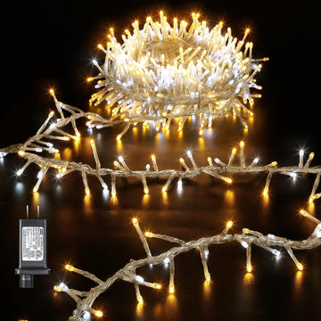 Cluster Christmas Lights String, 32Ft 500LED 9 Modes