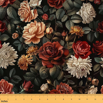 Boho Florals Fabrics by The Yard Bohemian Art Flower Upholstery