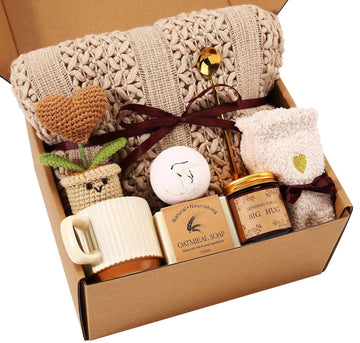Get Well Soon Gift Baskets for Women Self Care Gifts, Spa Care Package Inspirational Thinking of You Sympathy Gifts