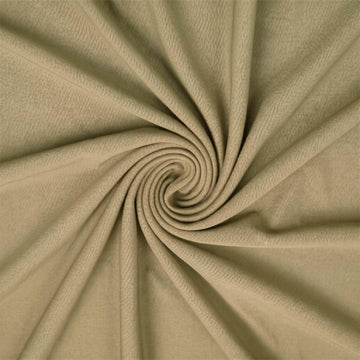 3 Yards Khaki Nylon Spandex Fabric, 59 Inch Wide