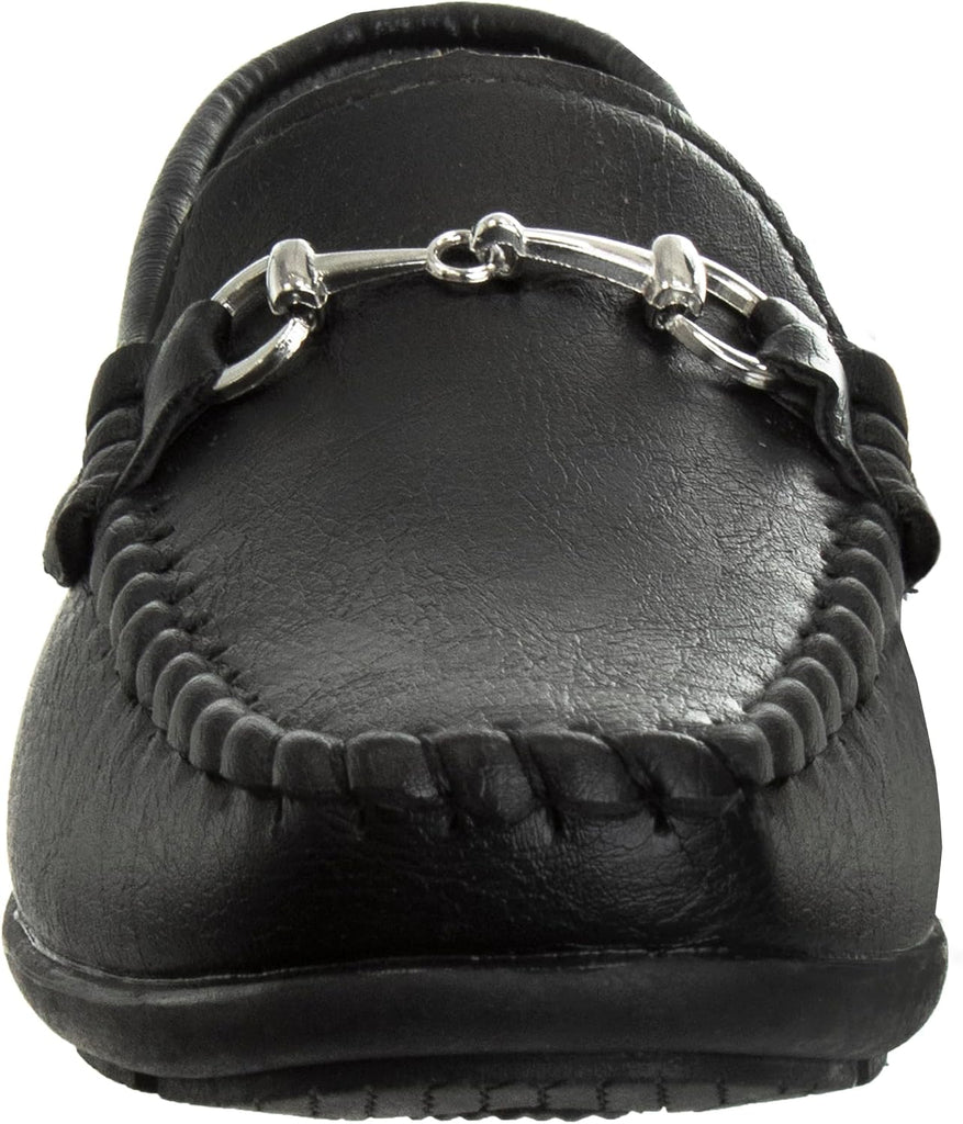 Boys Moccasin Driving Loafers - Casual Dress Penny Slip On Boat Shoes (Toddlers - Little Kids - Big Kids)