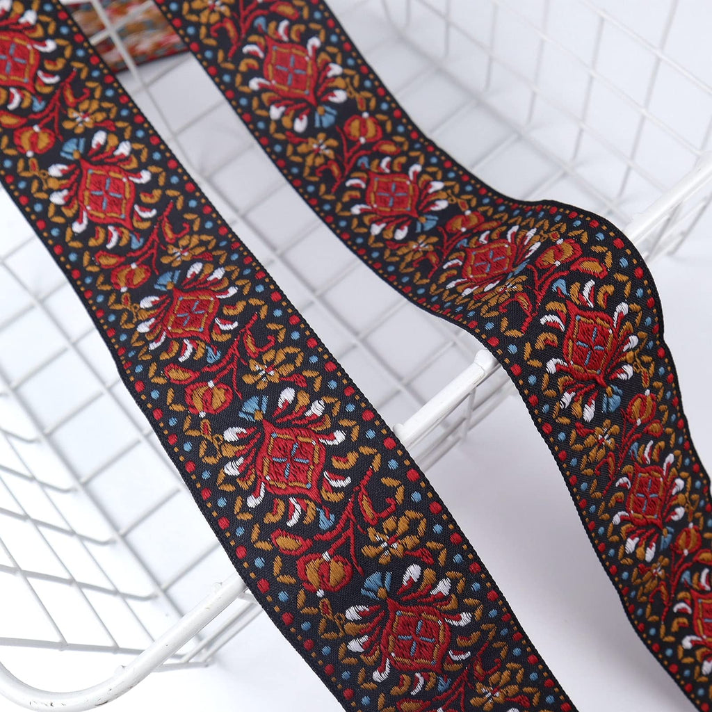 Vintage Jacquard Ribbon, 2-Inch Wide