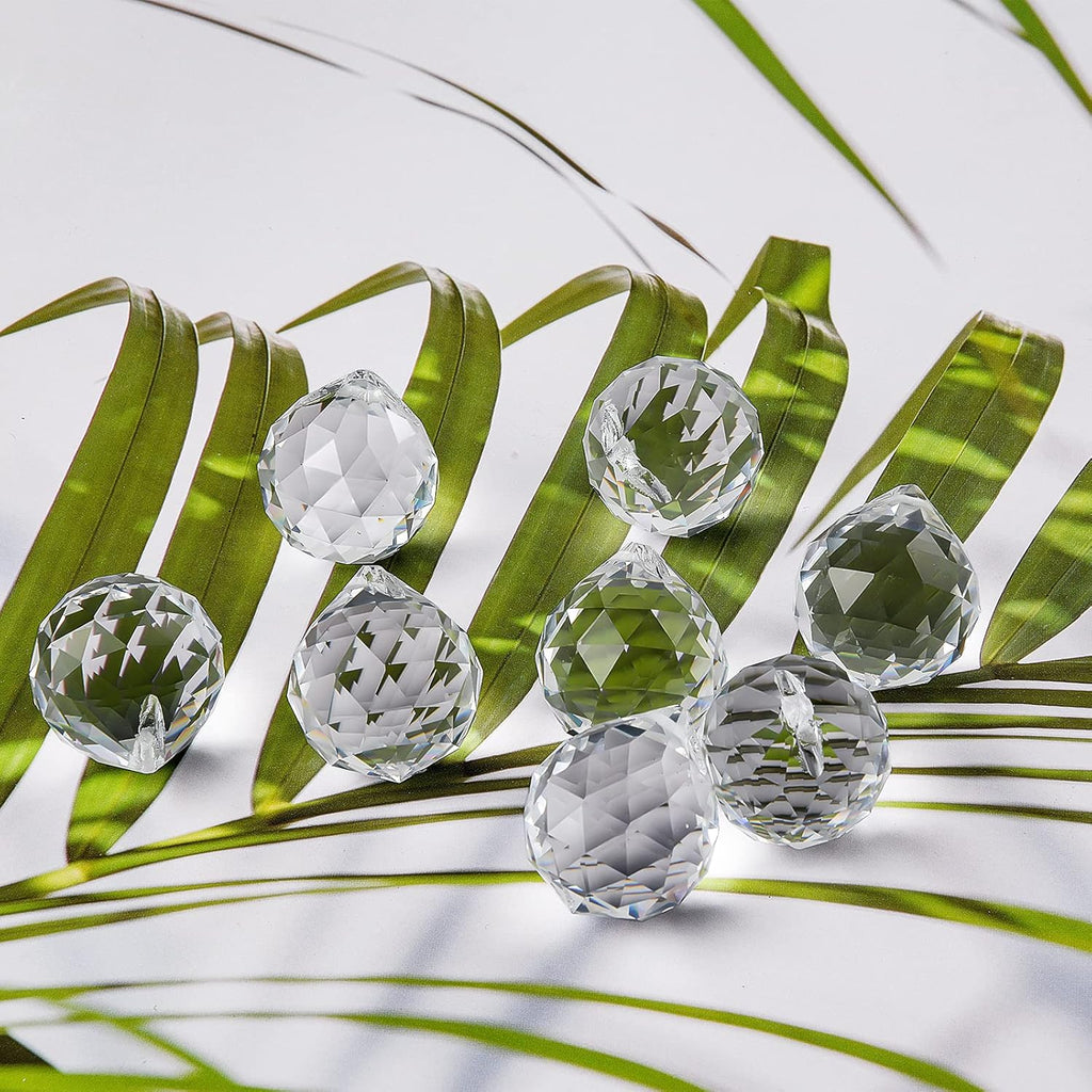 20mm Clear Crystal Ball Prism Sun Shine Catcher Rainbow Pendants Maker, Hanging Crystals Prisms for Windows