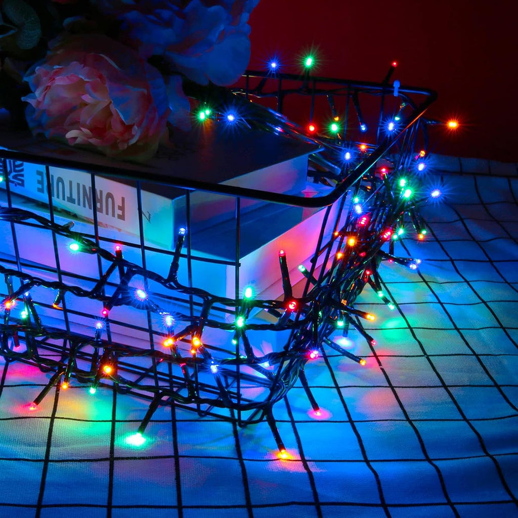 1000 LED 82 ft Christmas Cluster Lights Xmas String Lights Multicolor