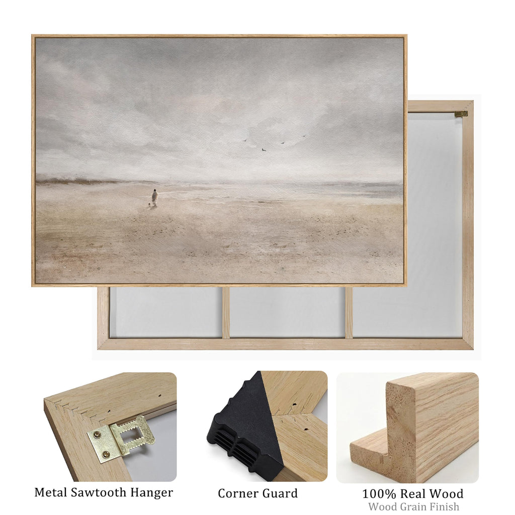 Large Framed Jesus Leaves the 99 Sheep Wall Art, 32x48 in
