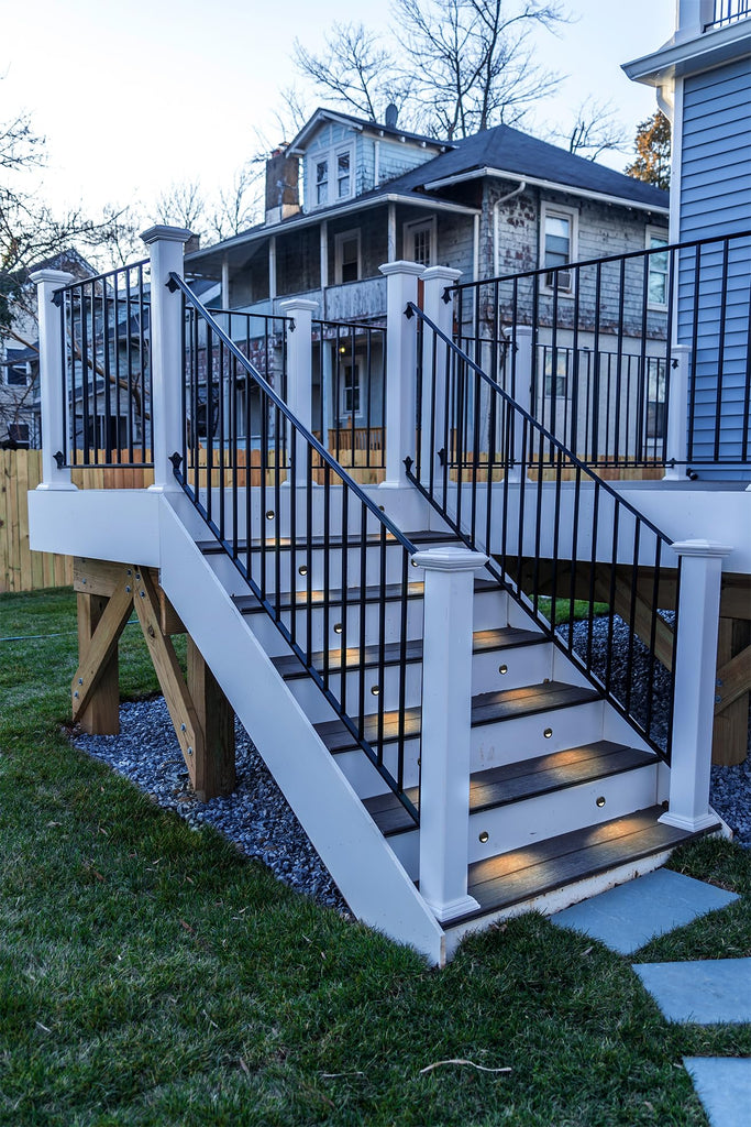 Low Voltage Recessed LED Step Riser Light, Diameter 1" Mini Size, Landscape Lighting for Outdoor Deck Stair Railing
