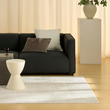 Home Nordic Ivory Area Rug - Easy Clean, Non Shedding, Bed Room, Living Room, Dining Room, Kitchen