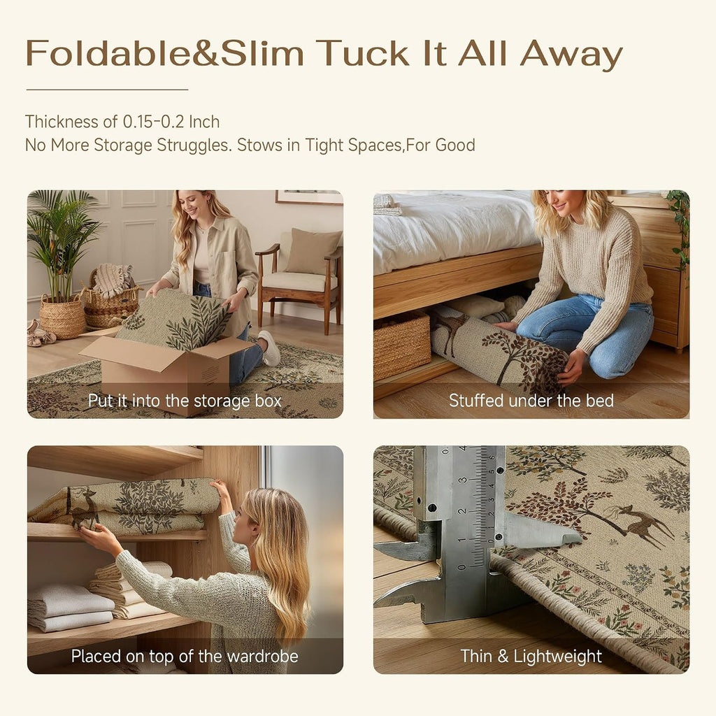 Animal 8x10 Jute Outdoor Indoor Rug Washable
