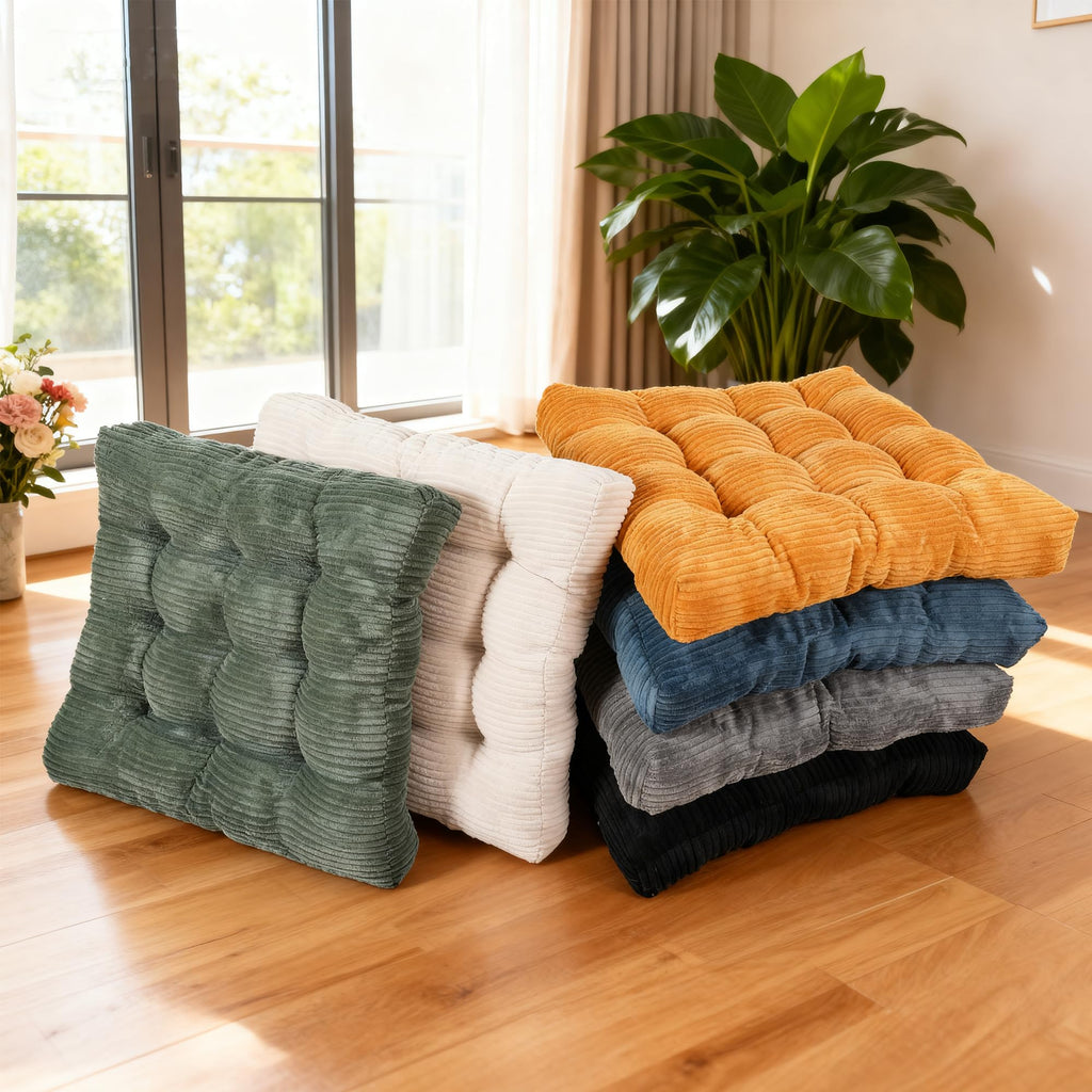 Meditation Floor Pillow Set of 2, Memory Foam Meditation Cushion for Adults Sitting, Large Square Thickened Seat