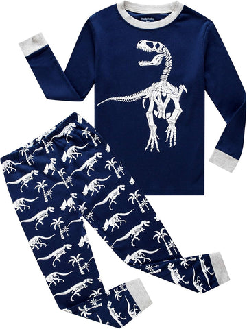 Kids & Toddler Boys Pajamas 2 Piece Pjs Set 100% Cotton Sleepwear