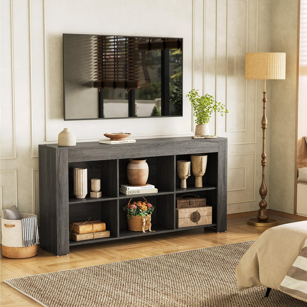 TV Stand with Storage Cubes for TV up to 65" in the Living Room