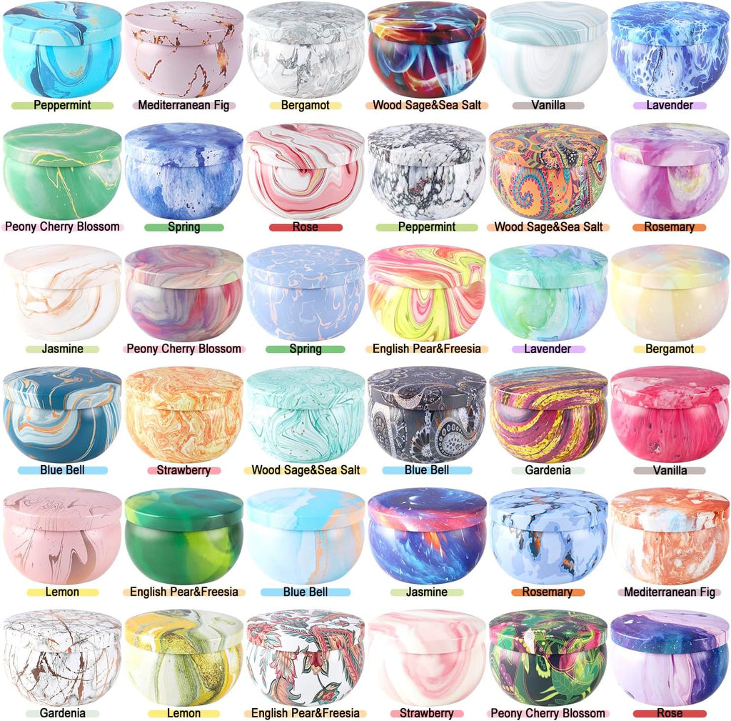 36 Pack Scented Candles Gift Set for Woman, Jar Candle, 2.5 oz Soy Wax Tin Candle-Ideal Gift for Travel Home Décor