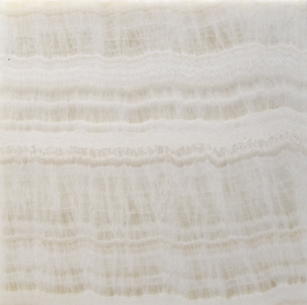 Premium White Onyx Vein-Cut 12 X 12 Polished Tile - Lot of 50 sq. ft.
