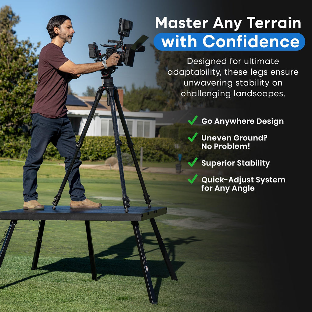 4'x4' Portable Stage, Mini Legs 8-10" + Standard