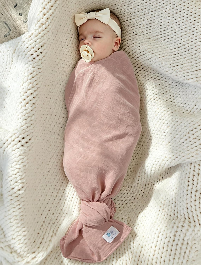 Muslin Swaddle Blanket Viscose-Bamboo: Receiving Wrap for Newborns
