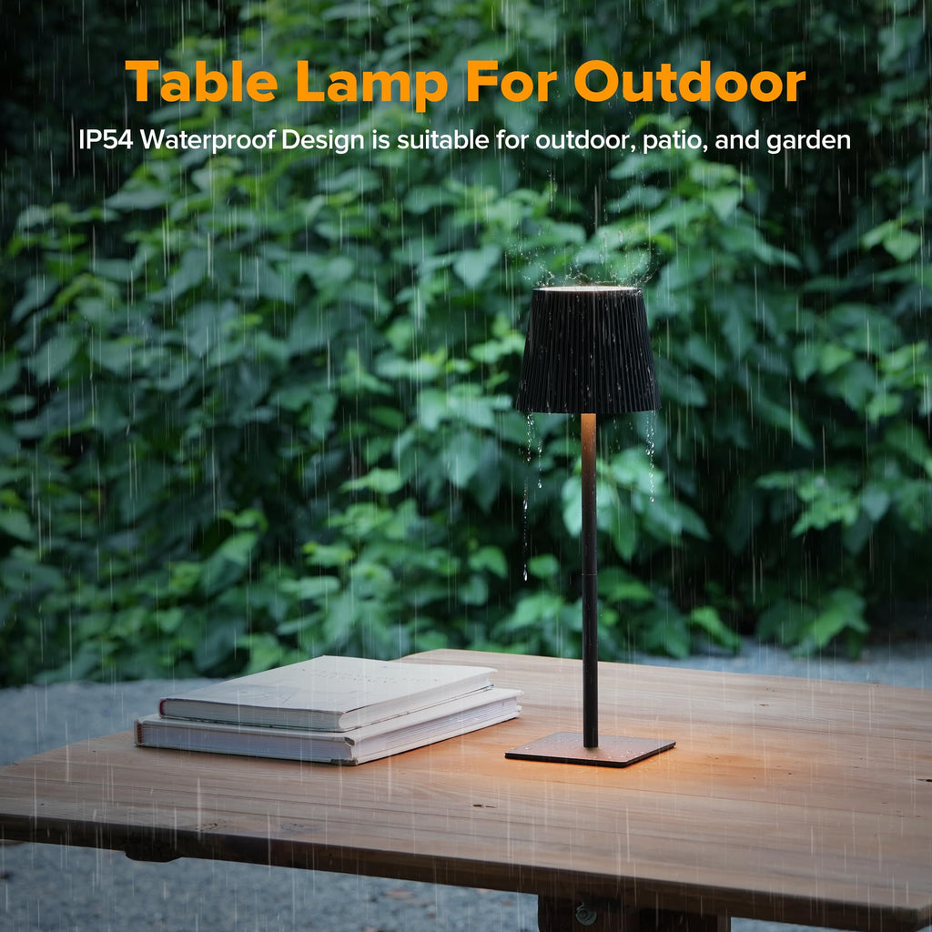 4 Pack Cordless Table Lamp,6000mAh Rechargeable Battery Operated Desk Lamp,Two Adjustable Heights,Waterproof, Touch