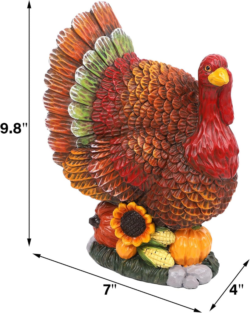 Thanksgiving Turkey Decorations Indoor Resin Figurines Table Decor