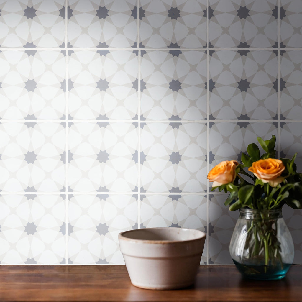 Porcelain Wall Tile | Zoudia Encaustic | 8" x 8"