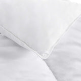 White Down Alternative Comforter and Duvet Insert with Corner Tabs, Machine Washable, Full/Queen, Light