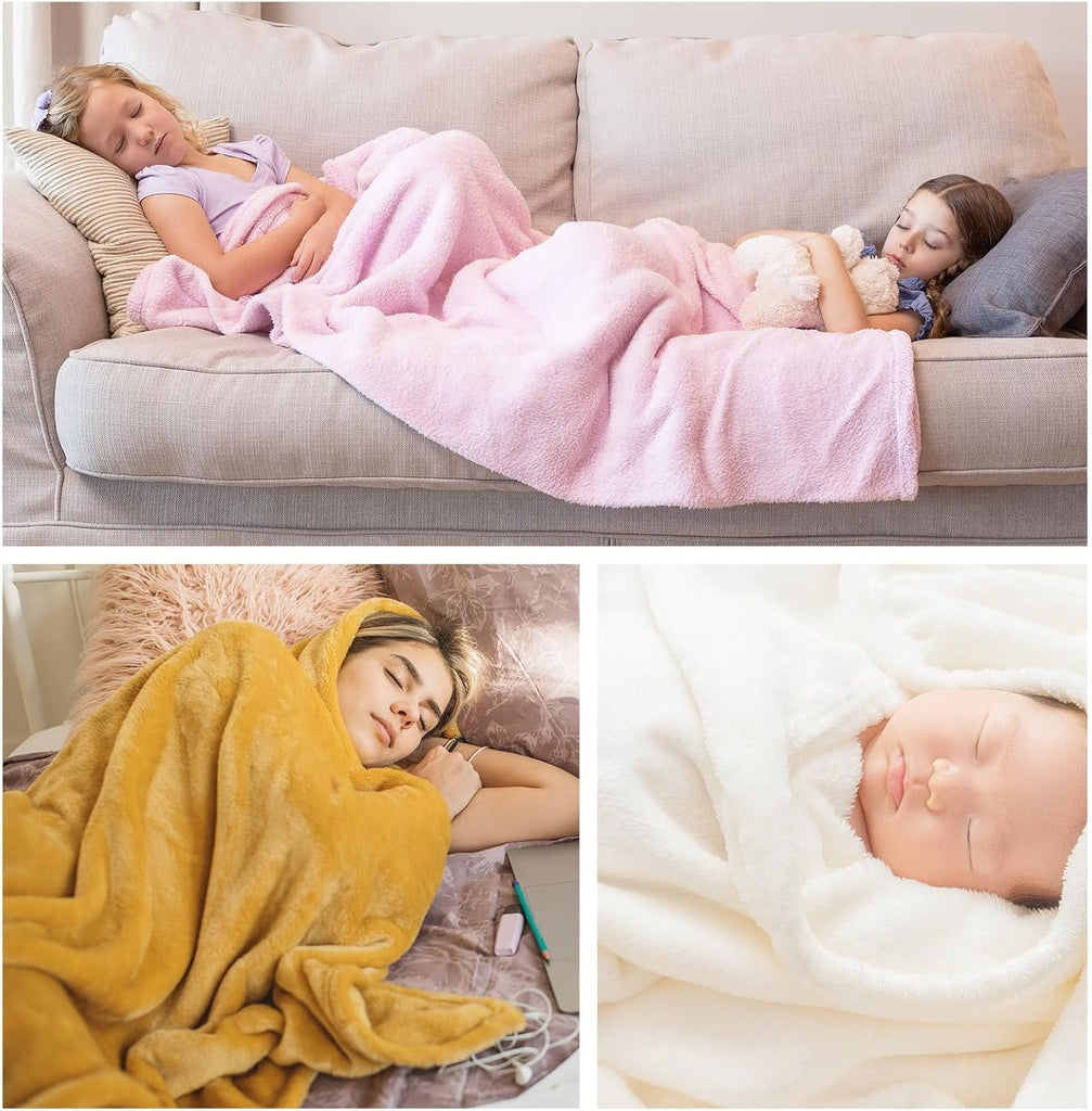 Knitted Polar Fleece Fabric, 10 x 10 inches, 20 Colors, Anti-Pill Plush Polyester for DIY Sewing Crafts (20 Colors)