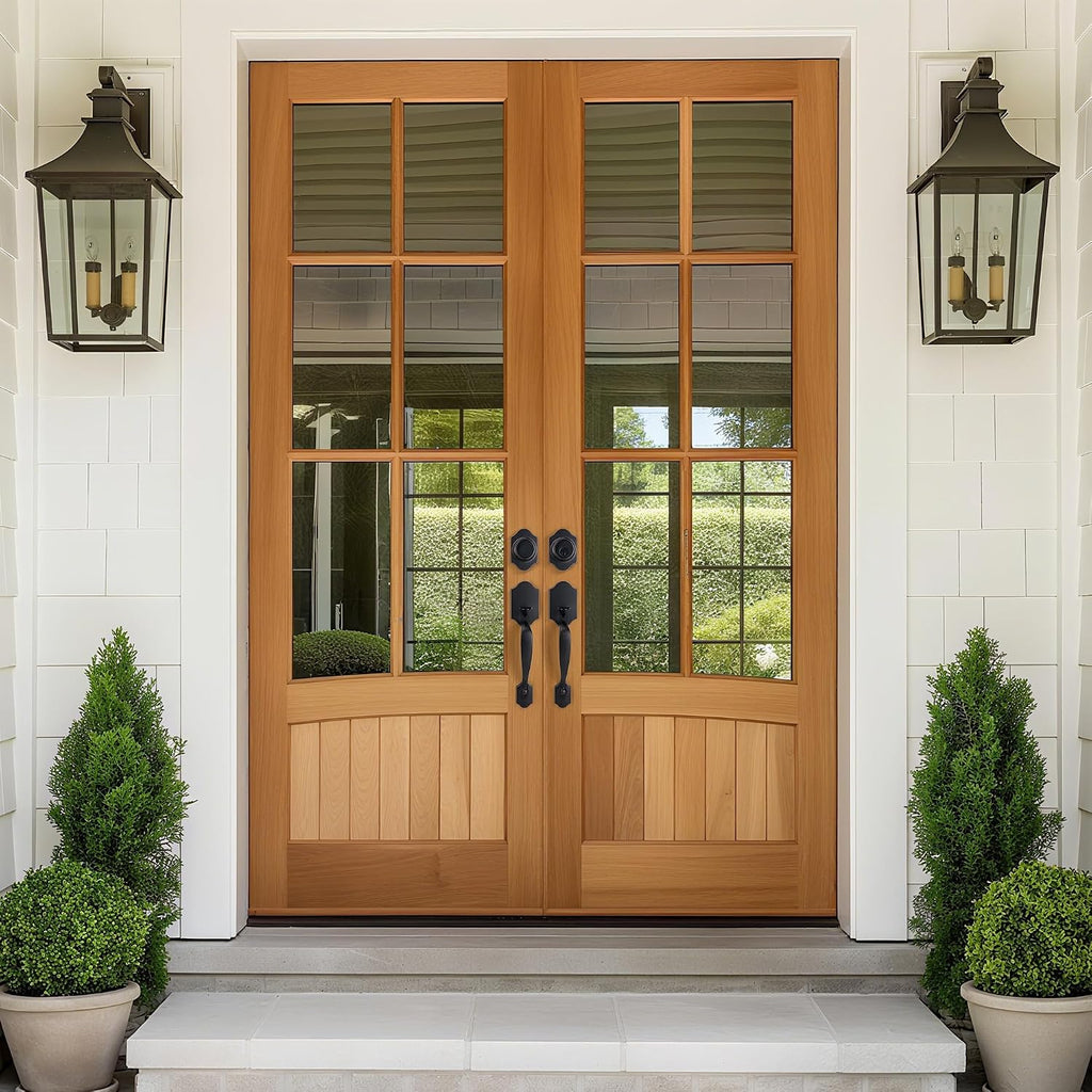 Double Front Door Handleset with Deadbolt