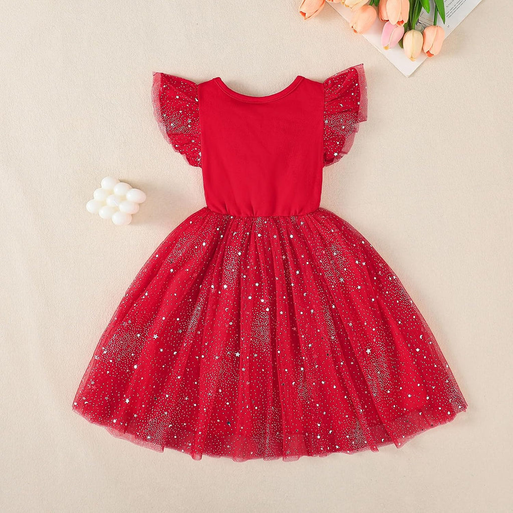 Ruffle Sleeveless Tulle Tutu Dress for Girls 2