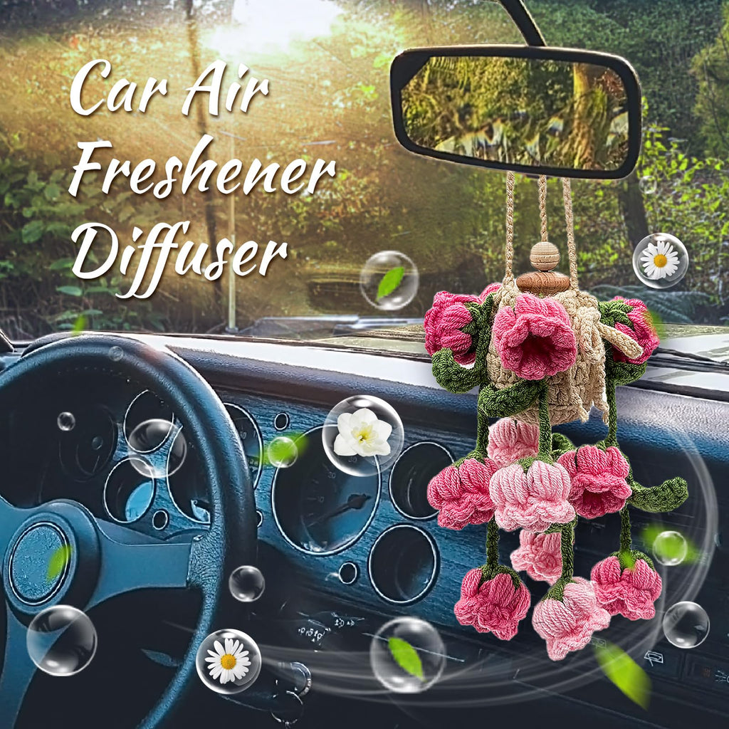 Crochet Car Air Freshener Diffuser Hanging