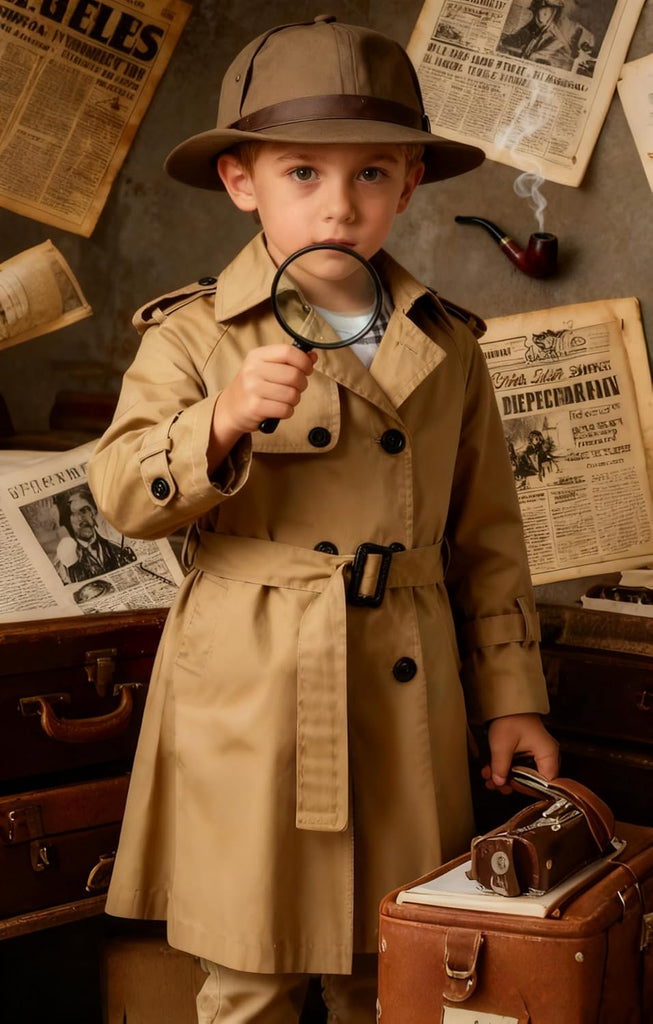 Boys Waterproof Trench Coat Double Breasted Jacket Dress Coats