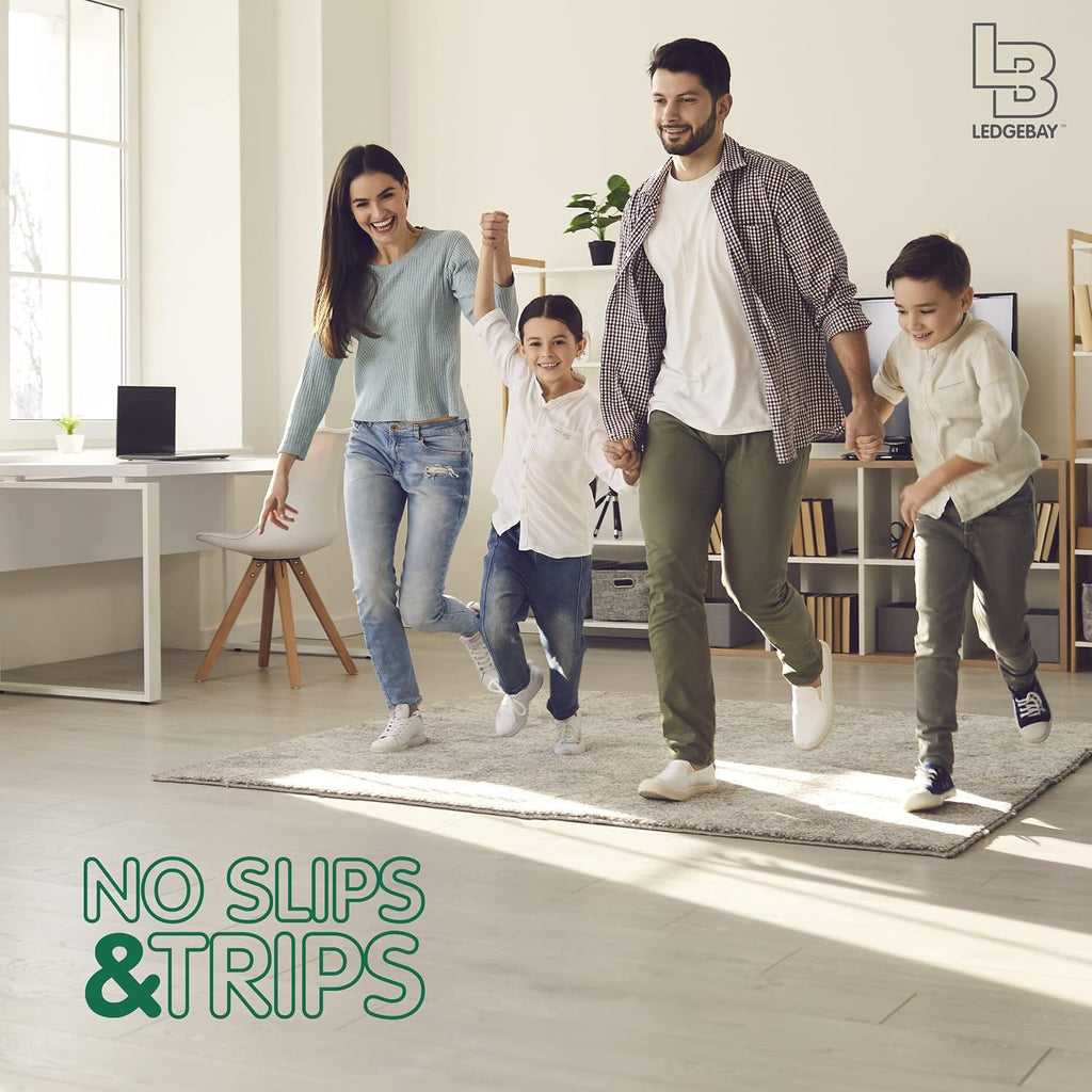 Rug Gripper for Hardwood Floors, Reusable Rug Tape, 9 Pack - Set of 9