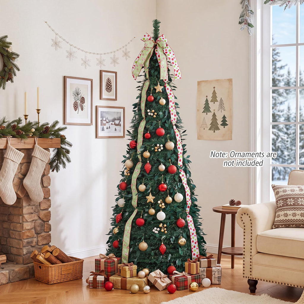 6ft Pop Up, Pre-Decorated Xmas Tree