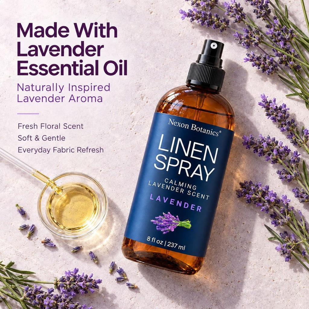 Linen Spray for Bedding 8 fl oz - Calming Pillow and Room Mist