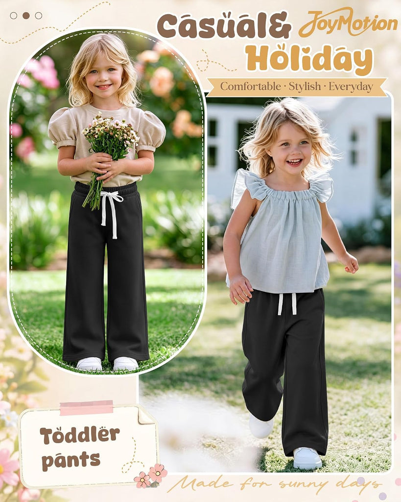 Toddler Girls Wide Leg Sweatpants 18M