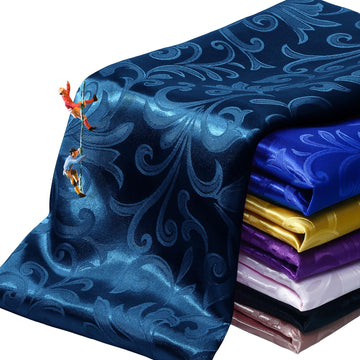 Navy Blue Satin Fabric by The Yard, 60 Wide (1 Yard)