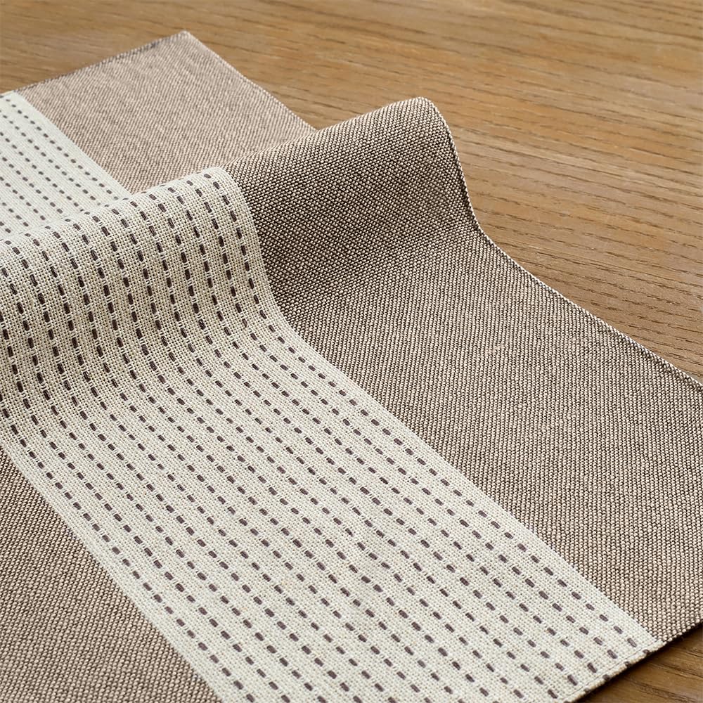 Linen Placemats Set of 4, Macrame Place Mats Table