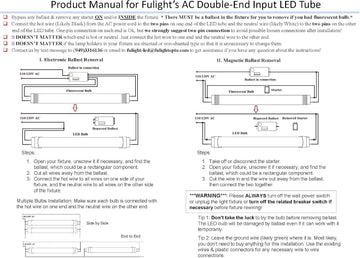 Type B Dimmable True Color T8 LED Tube, 2ft, Warm 3000K, 110-120V
