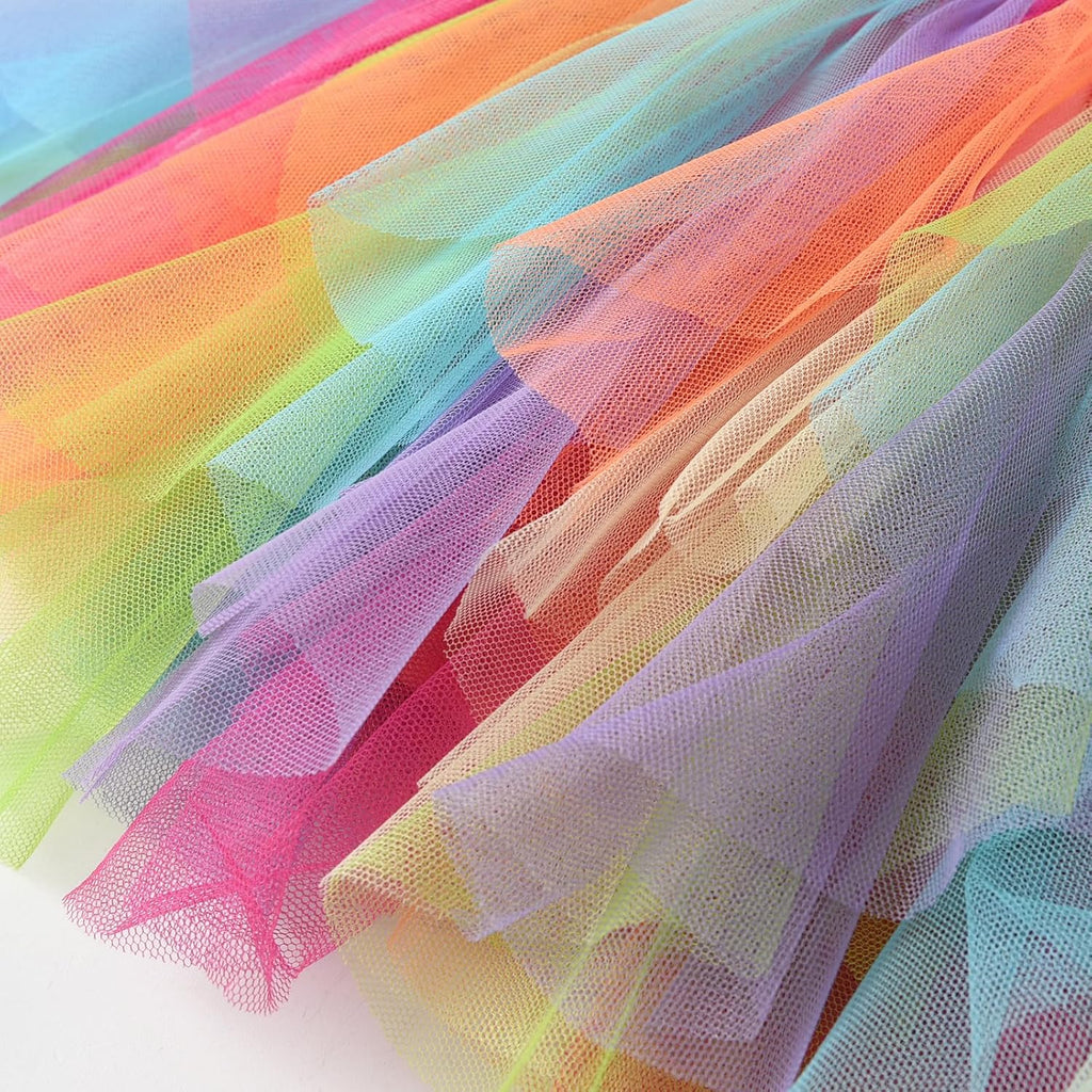 Girls Skirt Tutu for Toddler Party Multicoloured Tulle Outfits