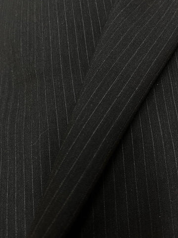 Bolt of 100% Real Wool Fabric Suiting, (Pinstripes Style) Used for Jackets, Pants, Skirts, Dresses, Fabric by The
